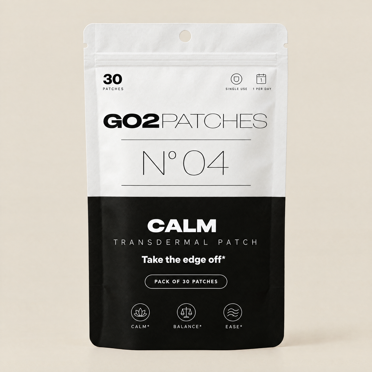 GO2PATCHES N° 04 Calm pouch front
