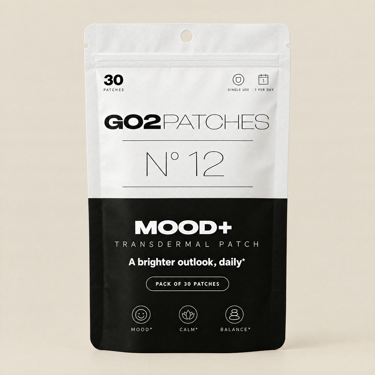 GO2PATCHES N° 12 Mood+ pouch front