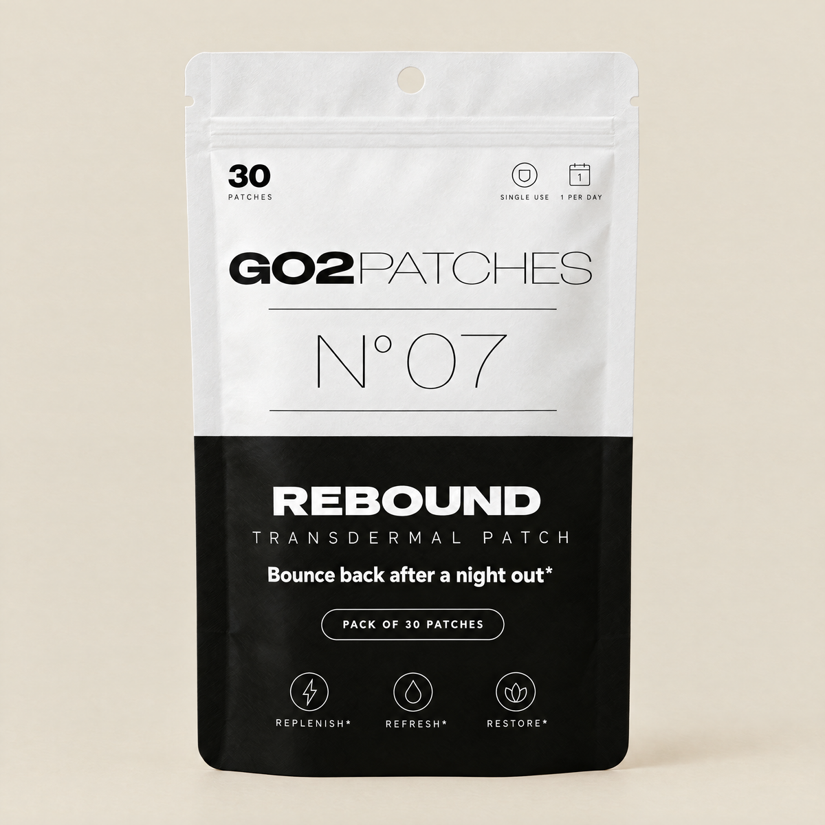 GO2PATCHES N° 07 Rebound pouch front