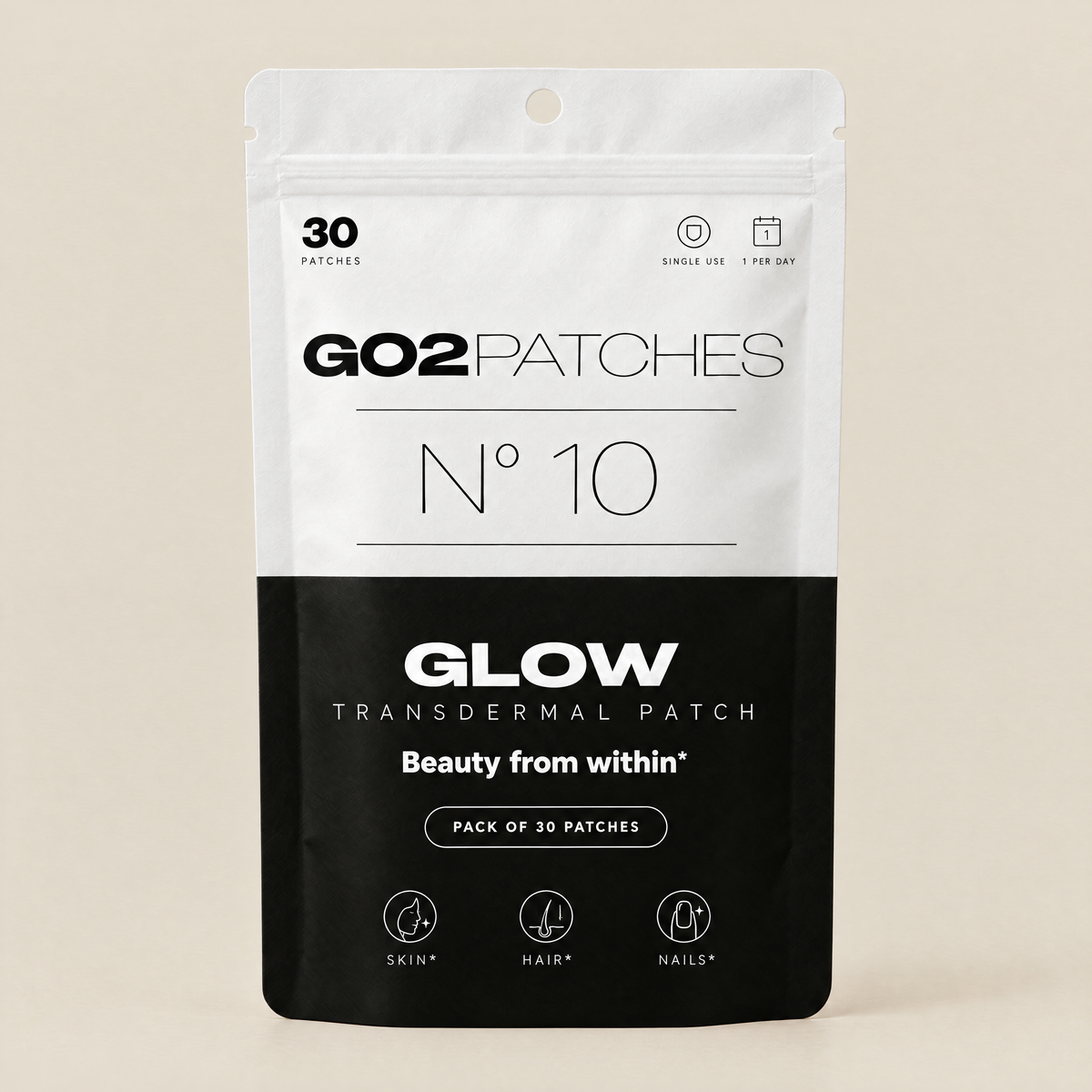 GO2PATCHES N° 10 Glow pouch front