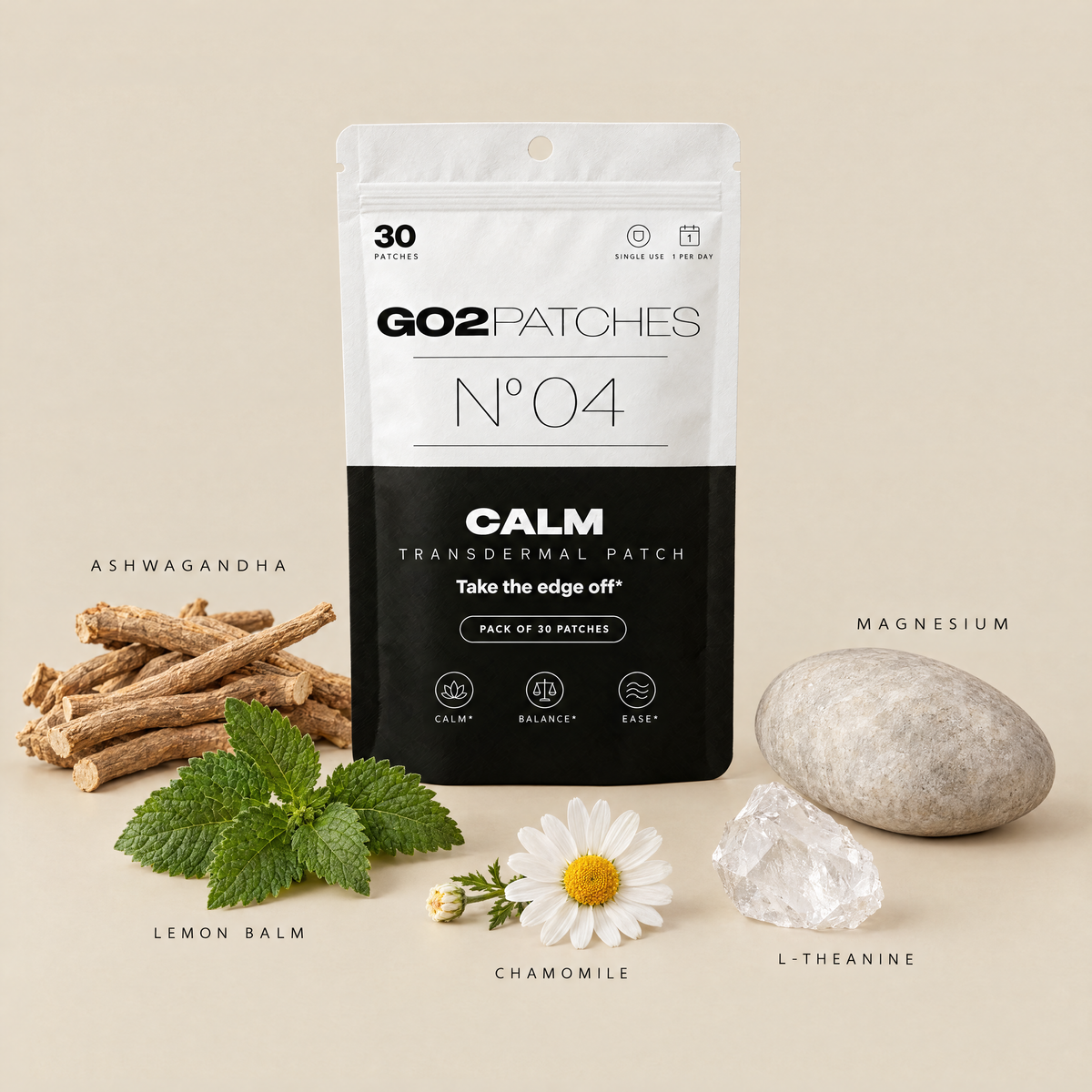 GO2PATCHES N° 04 Calm key ingredients