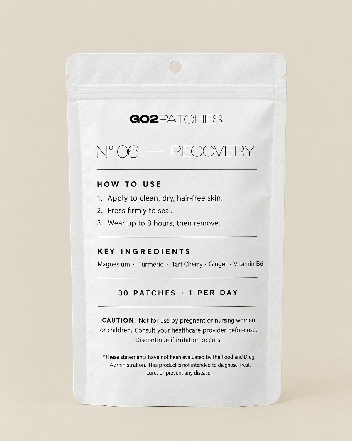 GO2PATCHES N° 06 Recovery pouch back: how to use and ingredients