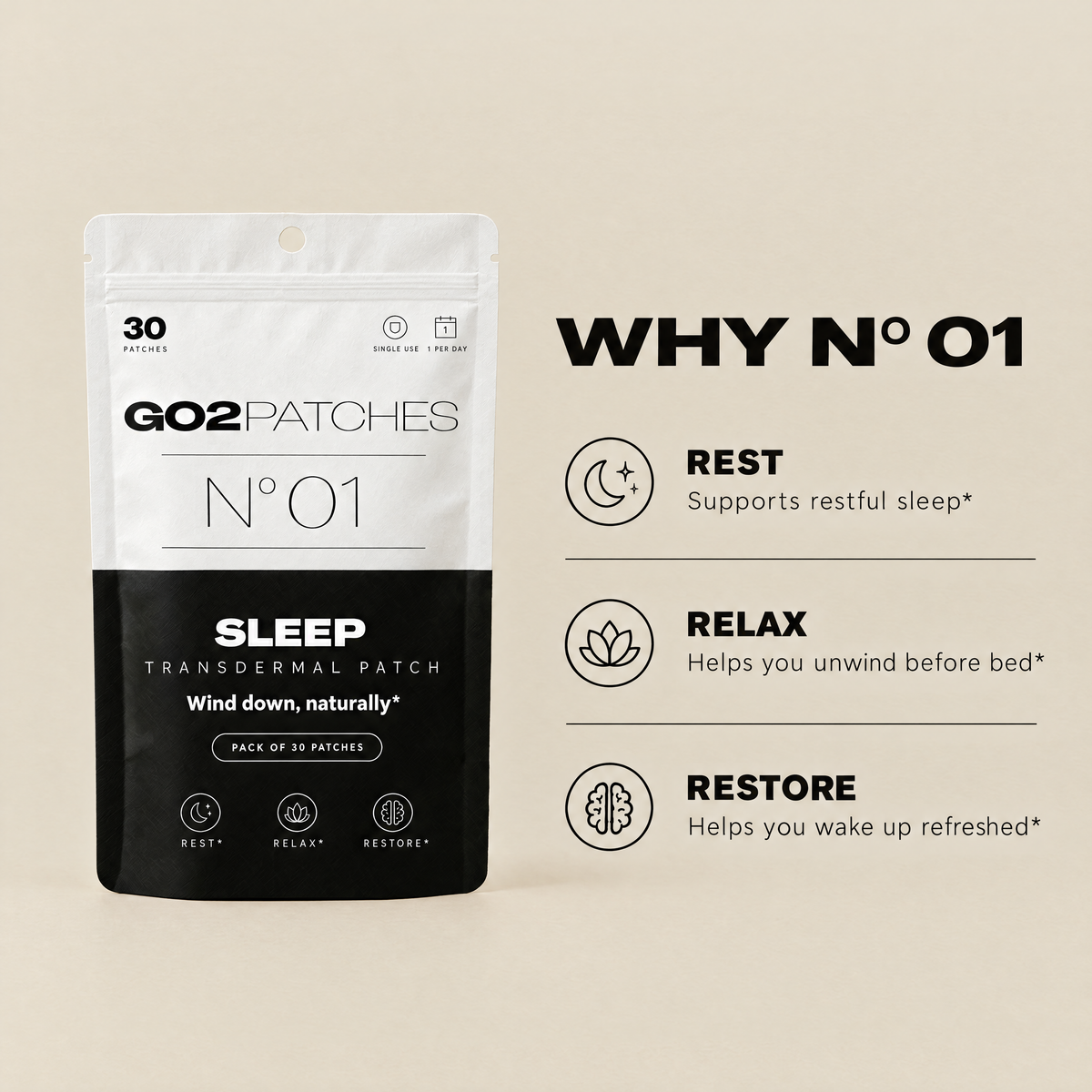 Why GO2PATCHES N° 01 Sleep: key benefits