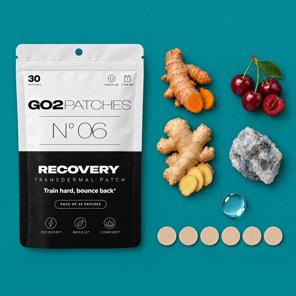 GO2PATCHES N° 06 Recovery flat lay