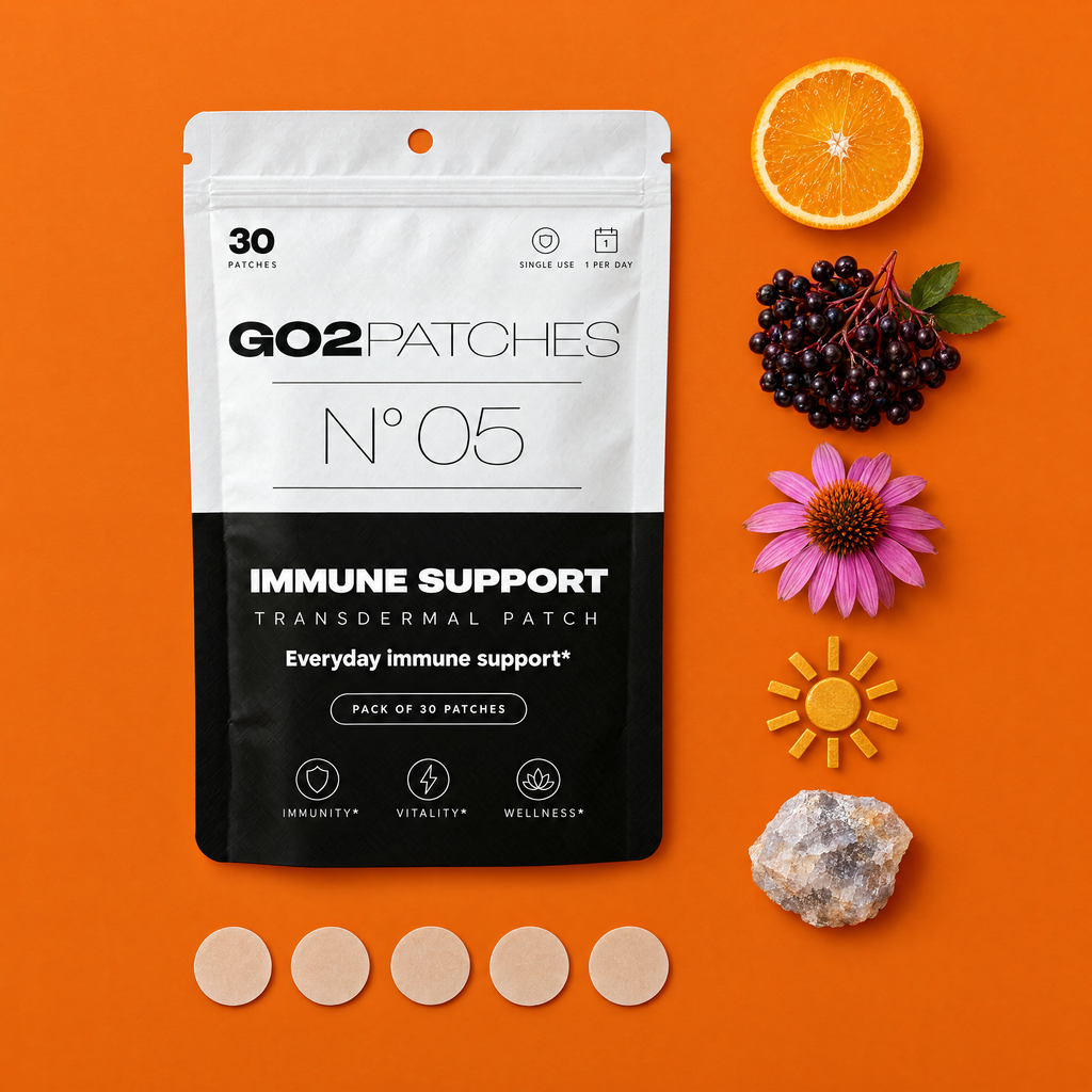 GO2PATCHES N° 05 Immune Support flat lay