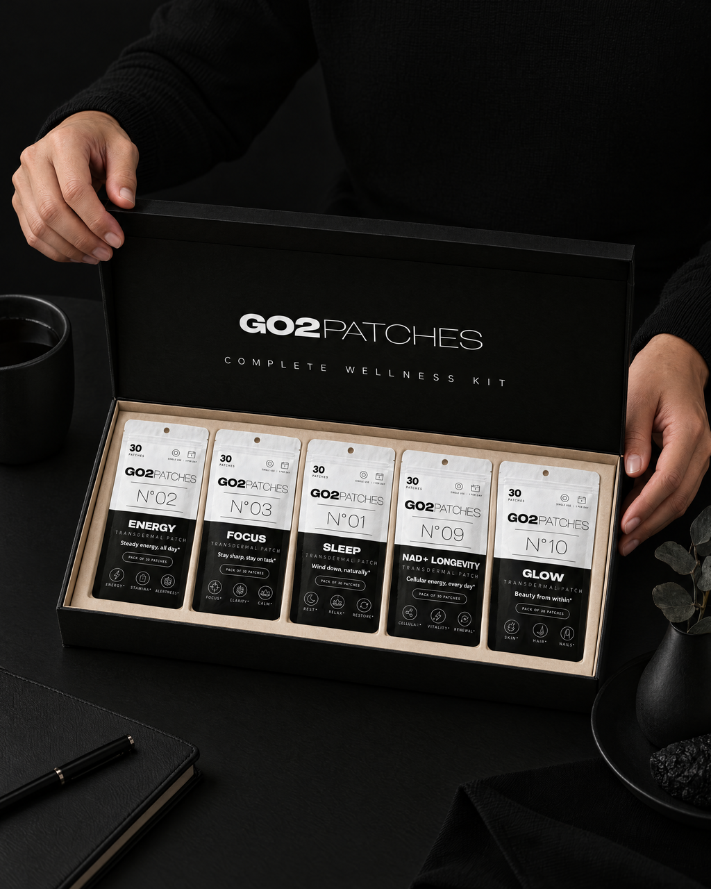 GO2PATCHES Complete Wellness Kit lifestyle