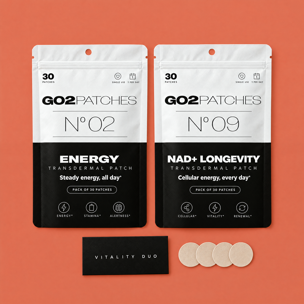 GO2PATCHES Vitality Duo flat lay